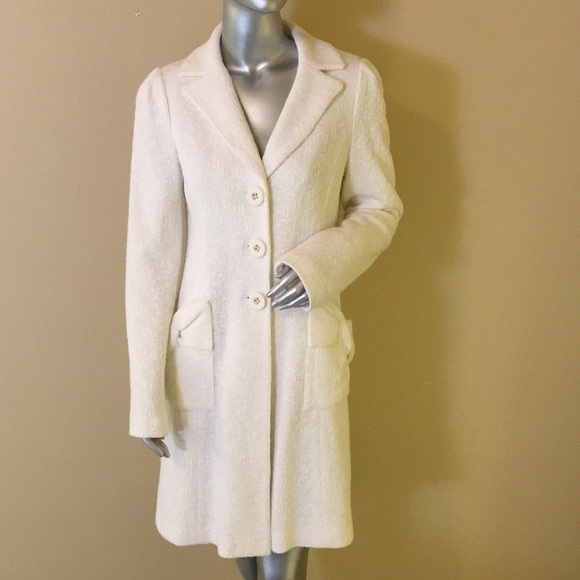 Nanette Lepore Jackets & Blazers - Vintage Nanette Lepore Knit Cotton Coat with Bow Detail Pockets